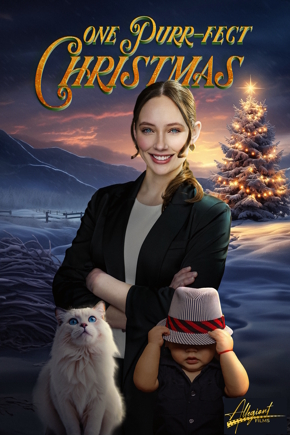 One Purr-fect Christmas Movie Poster